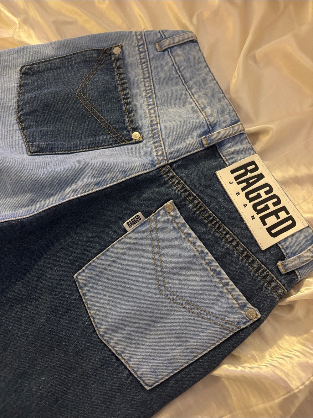 The Ragged Priest Patchwork Colorblock Jeans - Picture 5 of 5